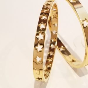 18K Gold Stainless Steel Bracelet Bangle Cuff